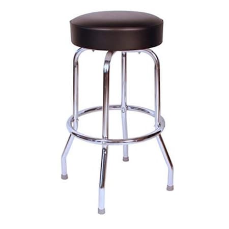 Richardson Seating Corp Richardson Seating Corp 1950BLK 1950- 30 in. Floridian Swivel Bar Stool; Black - Chrome 1950BLK